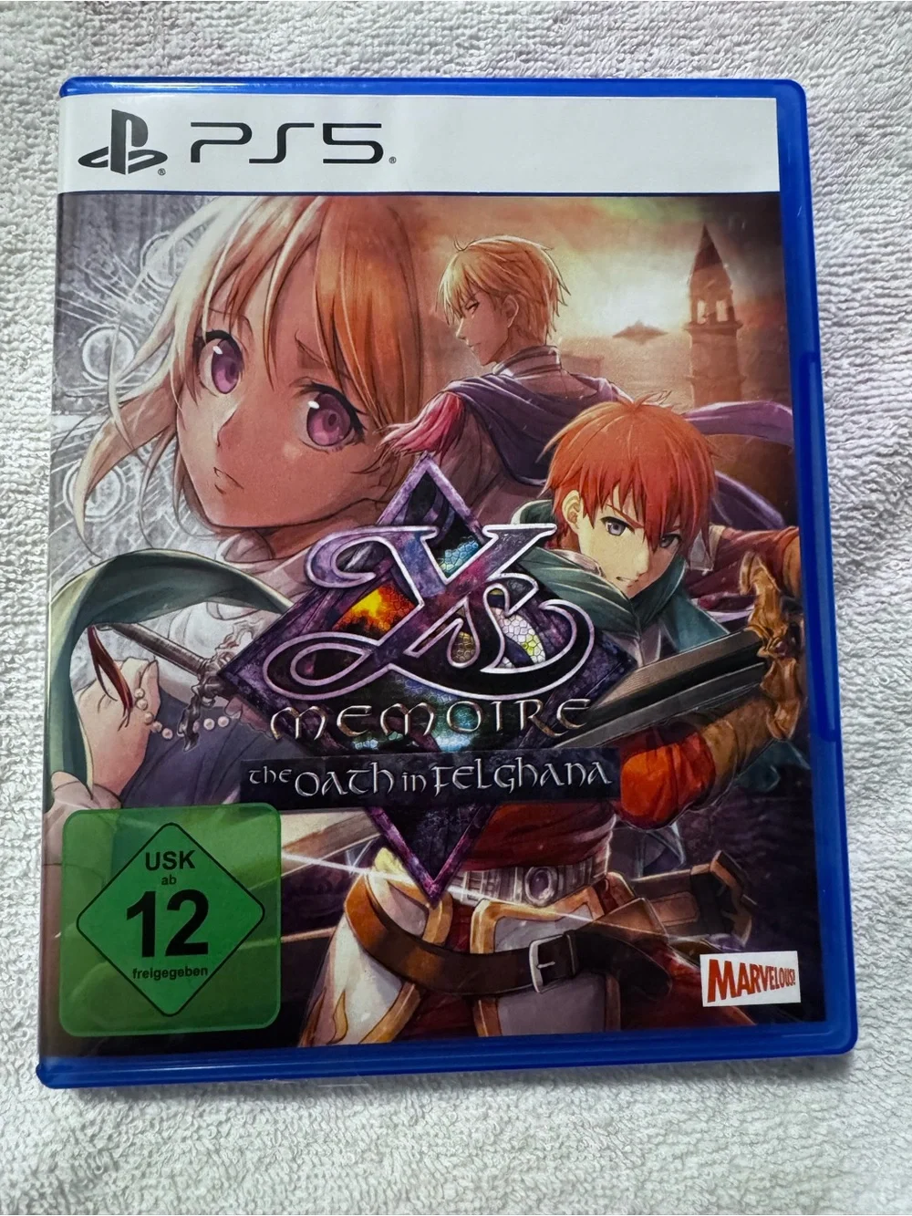 PS5 Ys Memoire: The Oath in Felghana - Blue Game Case GERMAN EDTION